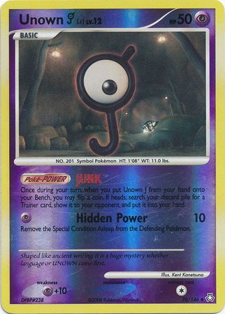 Unown J - 76/146 - Uncommon - Reverse Holo | Legends Awakened