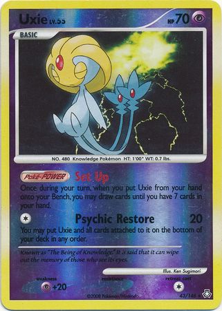 Uxie - 43/146 - Rare - Reverse Holo | Legends Awakened