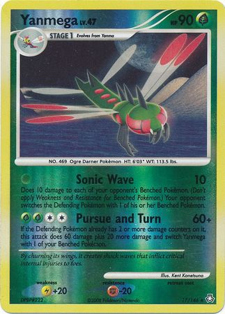 Yanmega - 17/146 - Holo Rare - Reverse Holo | Legends Awakened