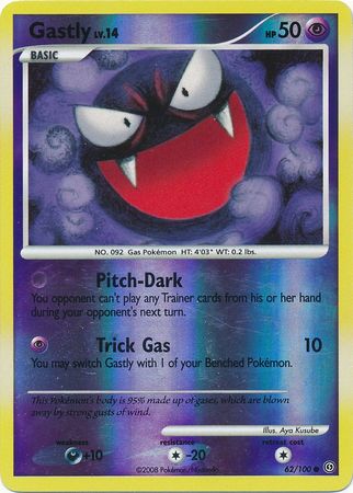 Gastly - 62/100 - Common - Reverse Holo | Stormfront