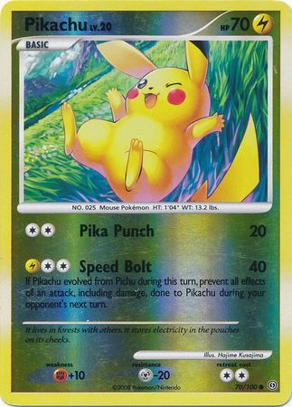 Pikachu - 70/100 - Common - Reverse Holo | Stormfront