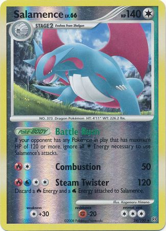 Salamence - 24/100 - Rare - Reverse Holo | Stormfront
