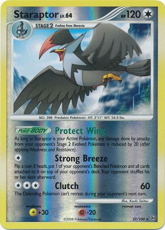 Staraptor - 27/100 - Rare - Reverse Holo | Stormfront