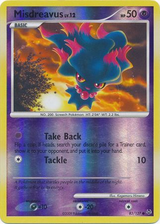 Misdreavus - 83/127 - Common - Reverse Holo | Platinum