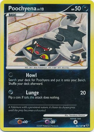 Poochyena - 86/127 - Common - Reverse Holo | Platinum