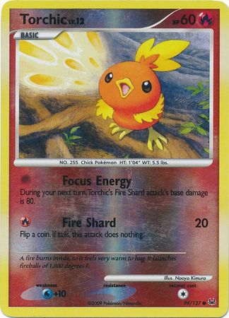 Torchic - 99/127 - Common - Reverse Holo | Platinum
