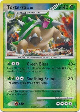 Torterra - 39/127 - Rare - Reverse Holo | Platinum