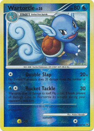Wartortle - 65/127 - Uncommon - Reverse Holo | Platinum
