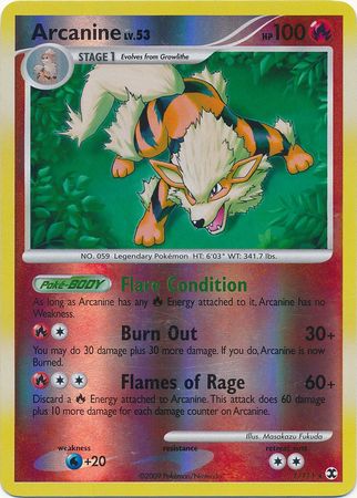 Arcanine - 1/111 - Holo Rare - Reverse Holo | Rising Rivals