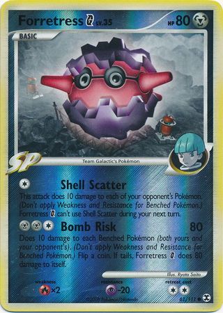 Forretress [G] - 61/111 - Common - Reverse Holo | Rising Rivals