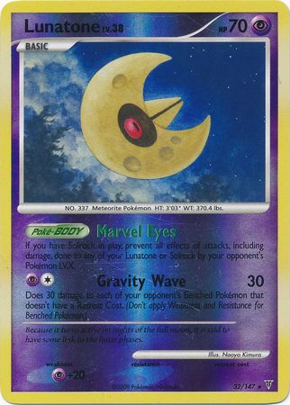 Lunatone - 32/147 - Rare - Reverse Holo | Supreme Victors