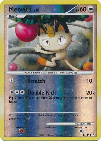 Meowth - 114/147 - Common - Reverse Holo | Supreme Victors