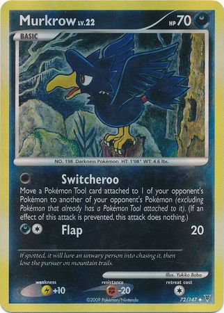 Murkrow - 72/147 - Uncommon - Reverse Holo | Supreme Victors