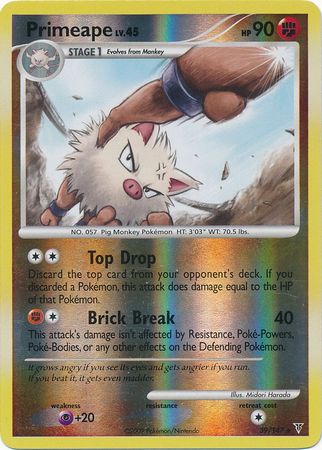 Primeape - 39/147 - Rare - Reverse Holo | Supreme Victors