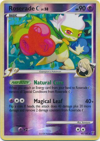 Roserade [C] - 40/147 - Rare - Reverse Holo | Supreme Victors