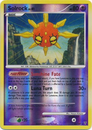 Solrock - 45/147 - Rare - Reverse Holo | Supreme Victors
