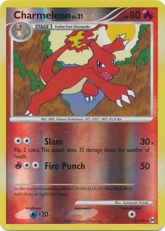Charmeleon - 35/99 - Uncommon - Reverse Holo | Arceus
