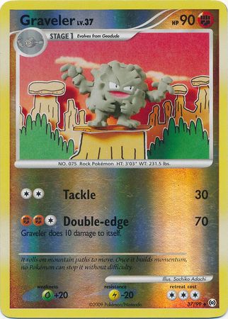 Graveler - 37/99 - Uncommon - Reverse Holo | Arceus