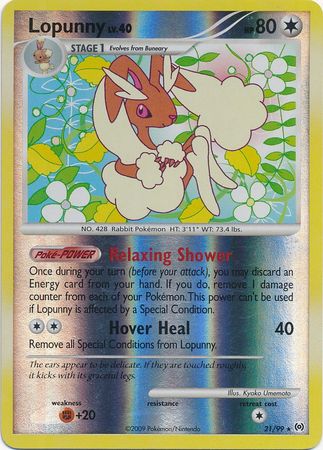 Lopunny - 21/99 - Rare - Reverse Holo | Arceus