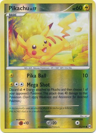 Pikachu - 71/99 - Common - Reverse Holo | Arceus