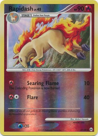 Rapidash - 47/99 - Uncommon - Reverse Holo | Arceus
