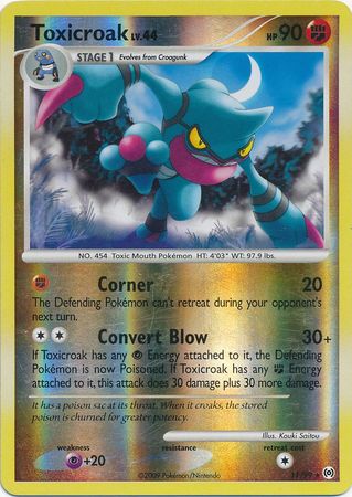 Toxicroak - 11/99 - Holo Rare - Reverse Holo | Arceus
