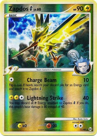 Zapdos G - 12/99 - Holo Rare - Reverse Holo | Arceus