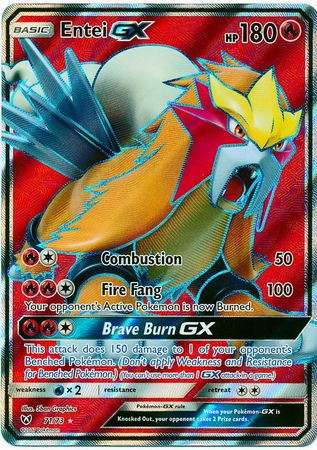 Entei GX - 71/73 - Full Art Ultra Rare | SM -  Shining Legends