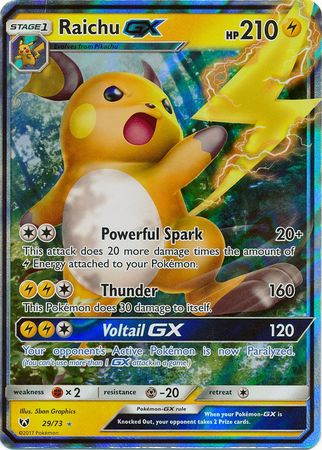 Raichu GX - 29/73 - Ultra Rare | SM -  Shining Legends