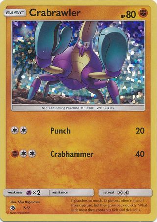 Crabrawler - 7/12 - Holo | McDonald's Promos 2017