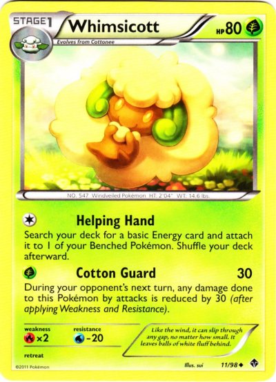 Whimsicott - 11/98 - Uncommon | Emerging Powers