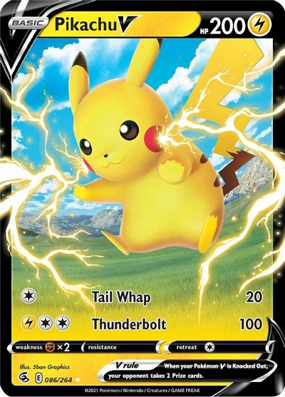 Pikachu V - 086/264 - Ultra Rare | SWSH - Fusion Strike