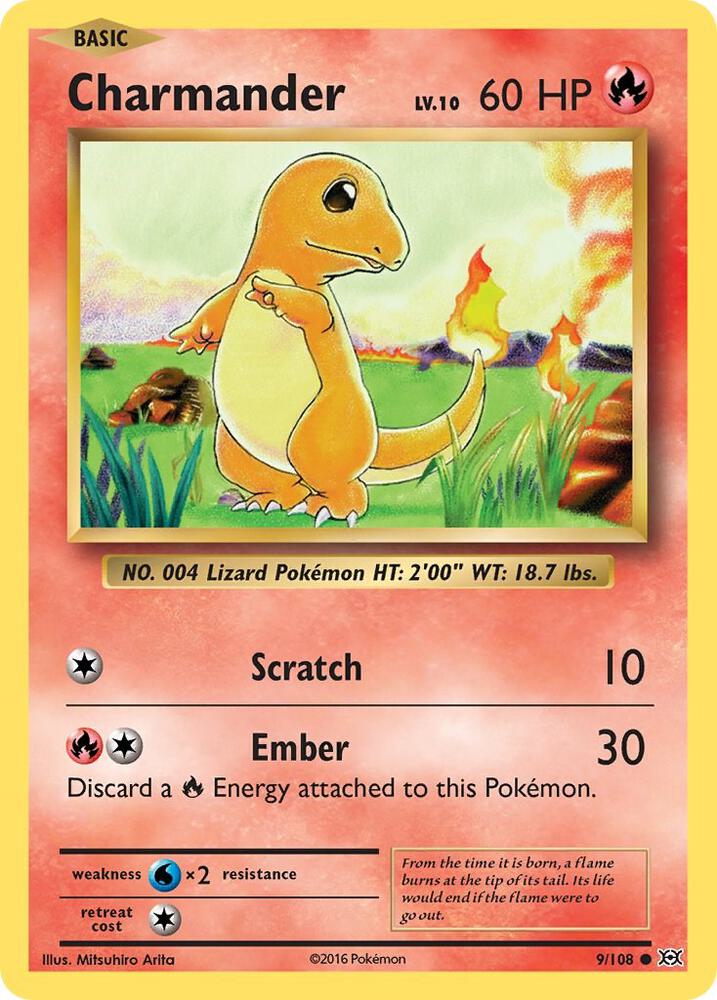 Charmander - 9/108 - Common | XY - Evolutions