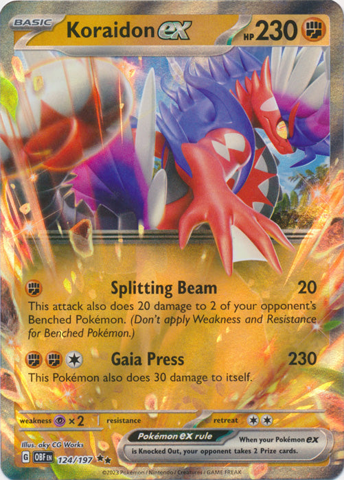 Koraidon ex - 124/197 - Double Rare | SV - Obsidian Flames