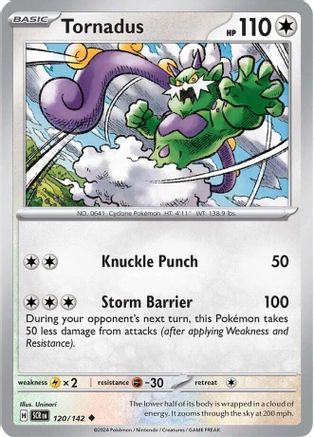 Tornadus - 120/142 - Uncommon - Reverse Holo | SV - Stellar Crown