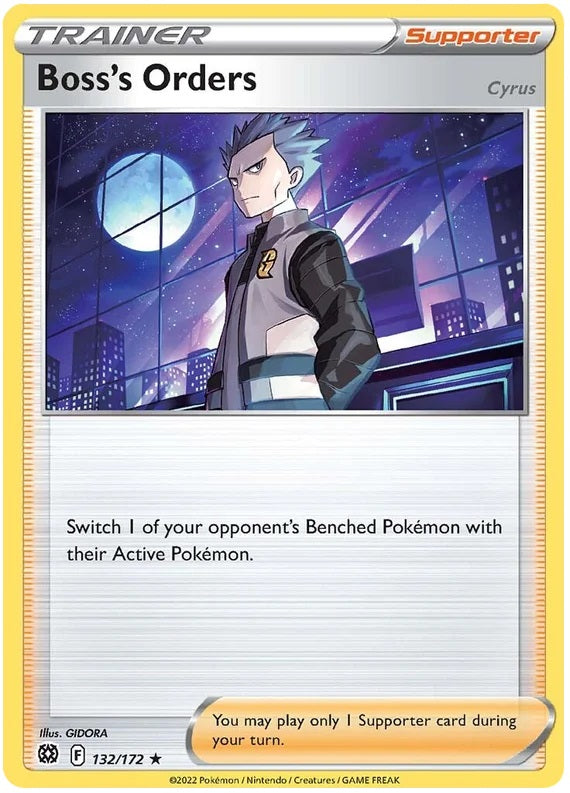Boss's Orders (Cyrus) - 132/172 - Holo Rare | SWSH - Brilliant Star
