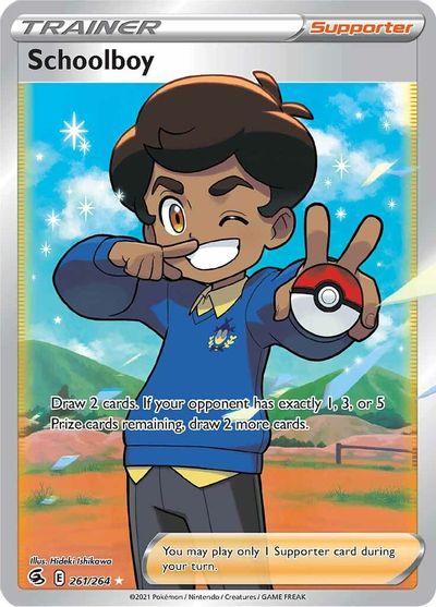 Schoolboy - 261/264 - Full Art Ultra Rare | SWSH - Fusion Strike