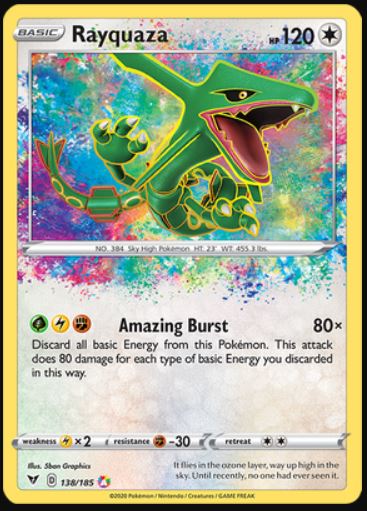 Rayquaza - 138/185 - Amazing Rare | SWSH - Vivid Voltage