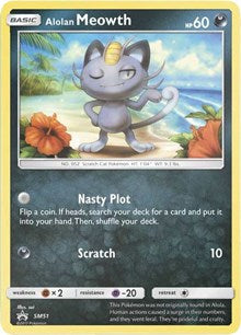 Alolan Meowth - SM51 | SM Black Star Promos