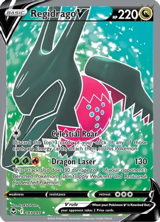 Regidrago V (Full Art) - 183/195 - Ultra Rare | SWSH - Silver Tempest