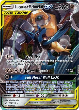 Lucario & MelmetalTag Team GX - 120/214 | SM -  Unbroken Bonds