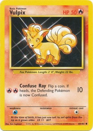 Vulpix - 68/102 - Common - Unlimited Edition | Base Set