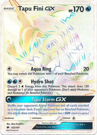 Tapu Fini GX - 152/147 - Secret Rare | SM -  Burning Shadows