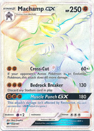 Machamp GX - 154/147 - Secret Rare | SM -  Burning Shadows