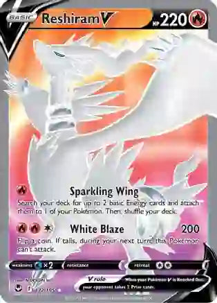 Reshiram V (Full Art) - 172/195 - Ultra Rare | SWSH - Silver Tempest