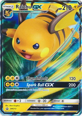 Raichu GX - SM213 - SM Black Star Promo | SM Black Star Promos