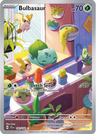 Bulbasaur - 143/142 - Illustration Rare | SV - Stellar Crown