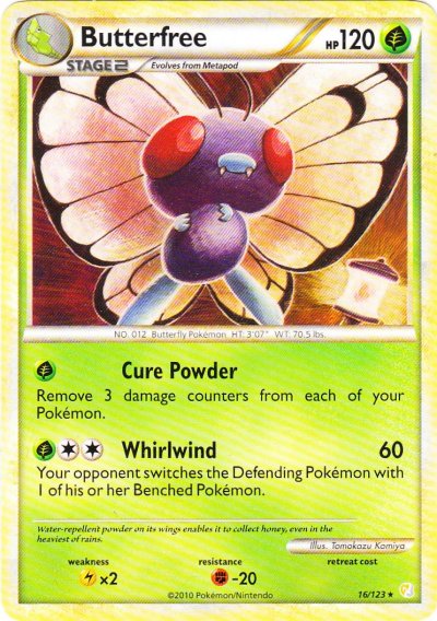Butterfree - 16/123 - Rare | HeartGold SoulSilver