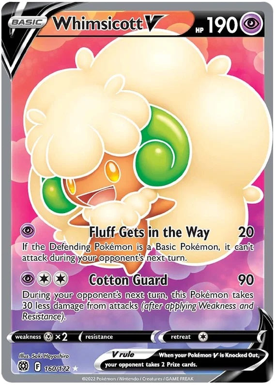 Whimsicott V - 160/172 - Full Art Ultra Rare | SWSH - Brilliant Star