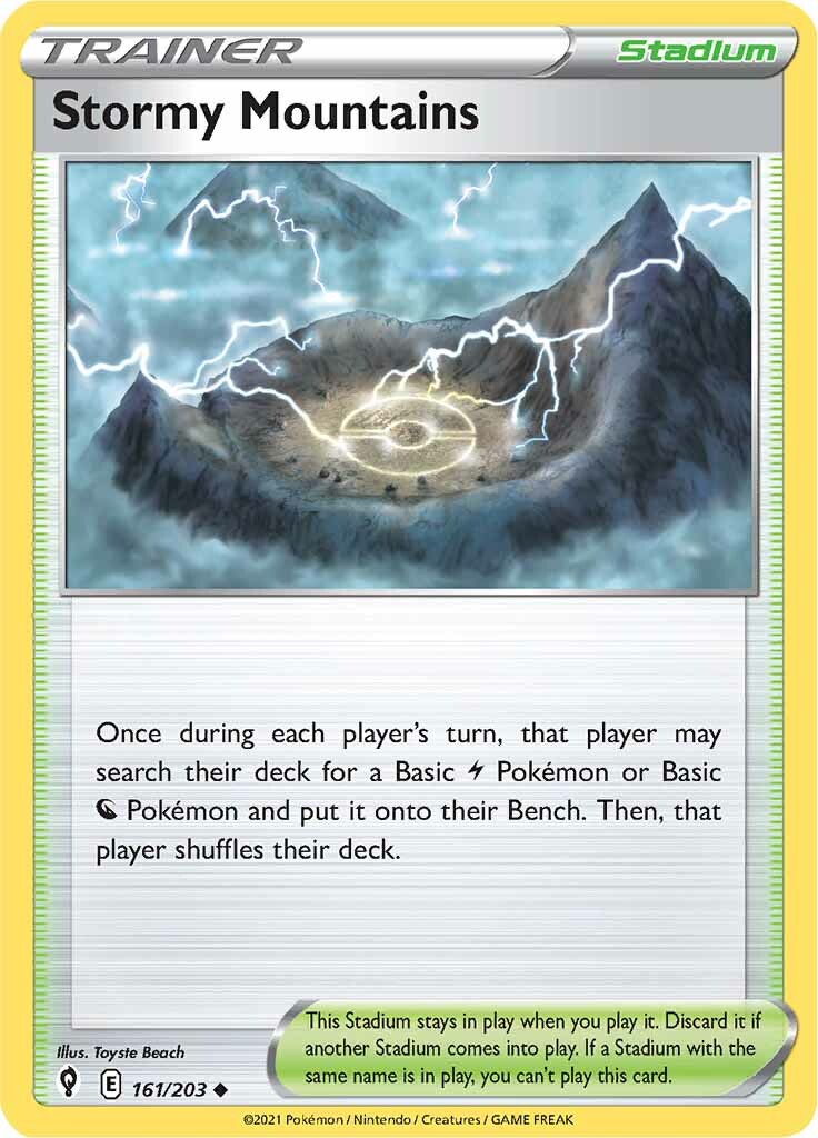 Stormy Mountains - 161/203 - Uncommon | SWSH - Evolving Skies